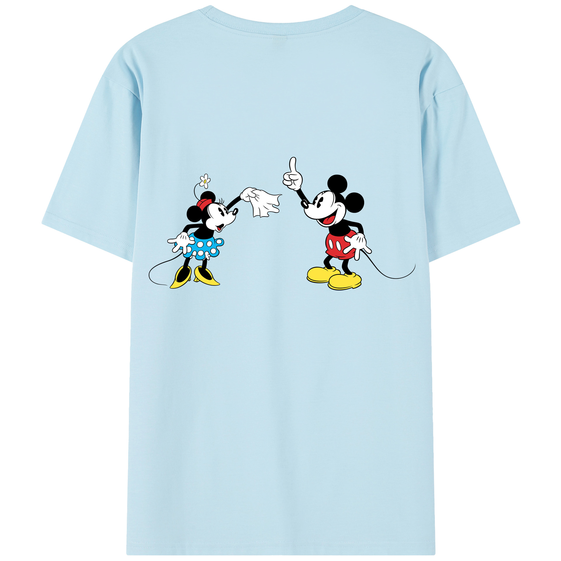 （画像用） ミッキーマウス Mickey Mouse 綿100％半袖Tシャツ（背面プリント）